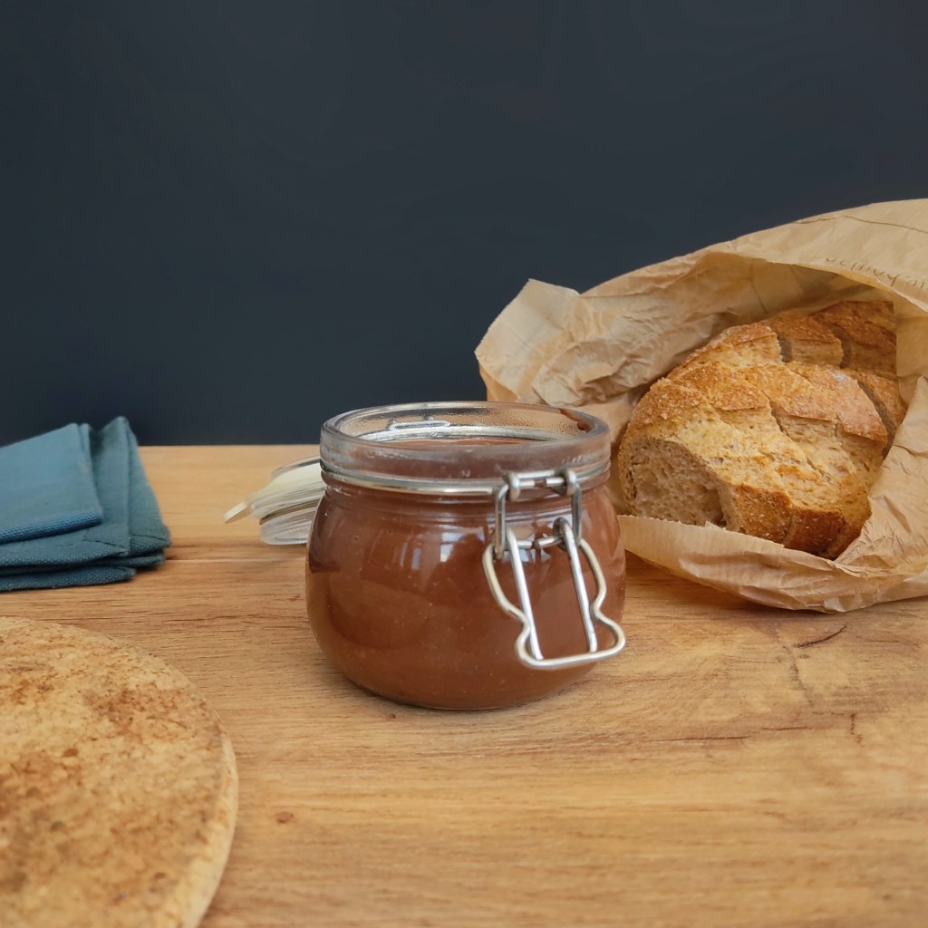 Pâte à tartiner au chocolat et aux noisettes simple / rapide / facile / saine / healthy