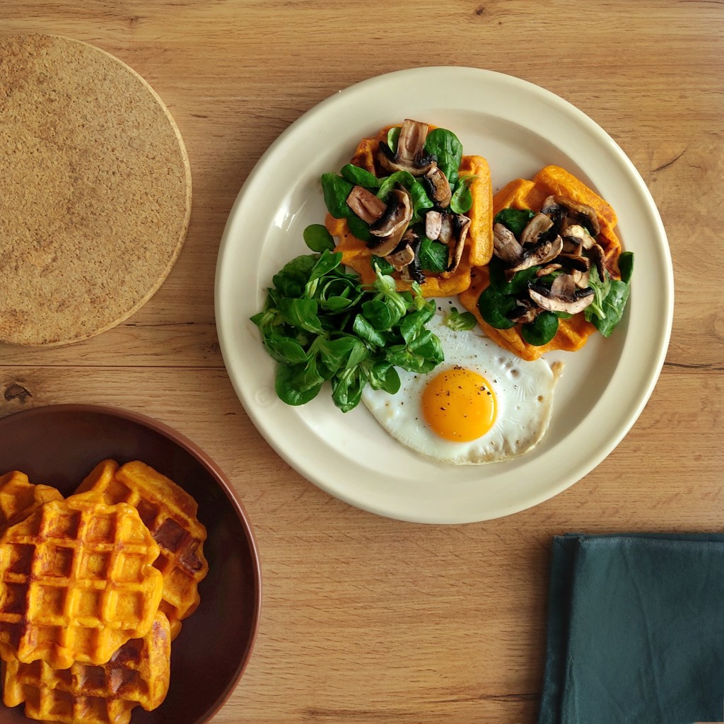 Recette de gaufres de patate douce