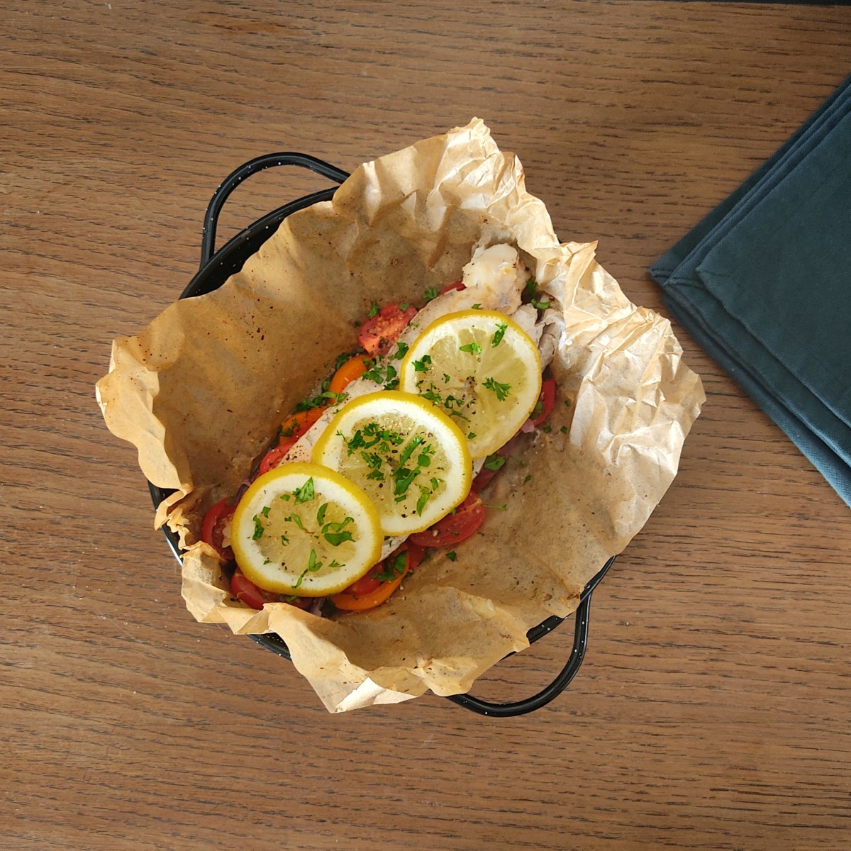 Papillote de poisson aux légumes&nbsp;d&rsquo;été