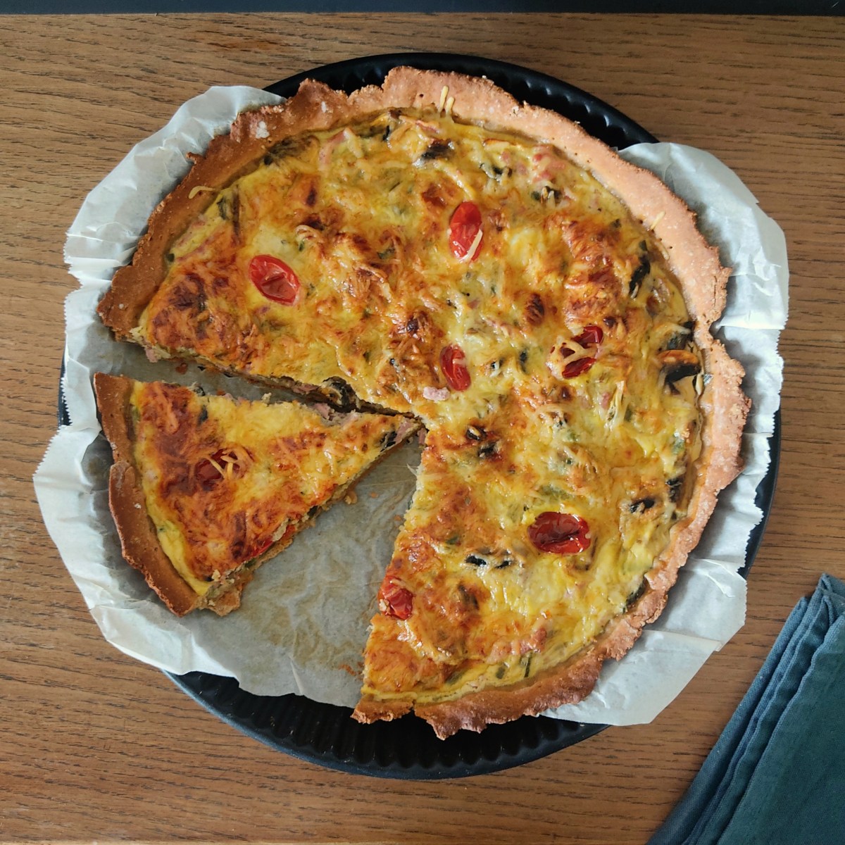 Quiche version &laquo;&nbsp;allégée&nbsp;&raquo;