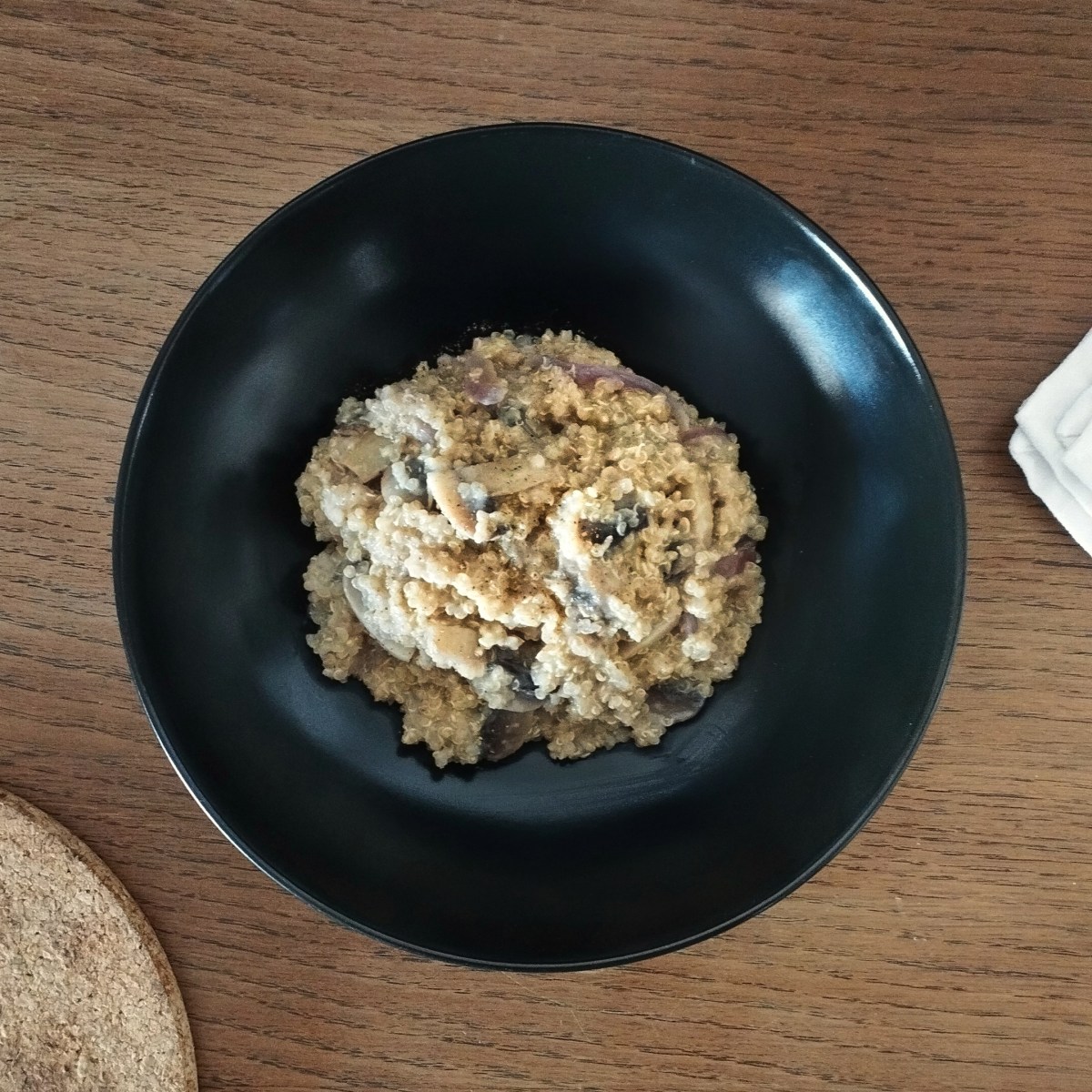 Risotto de quinoa aux&nbsp;champignons